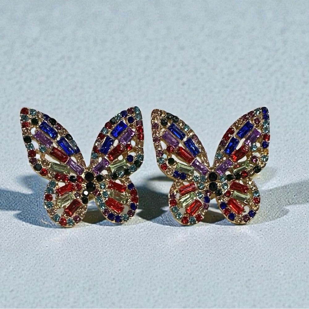 Colorful Butterfly‎ Earrings